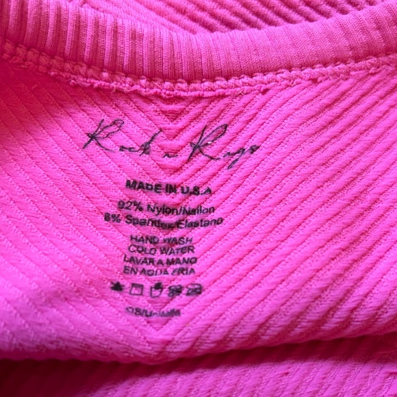 Robeez Bright Pink Ribbed Top - size Small - Picture 7 of 7
